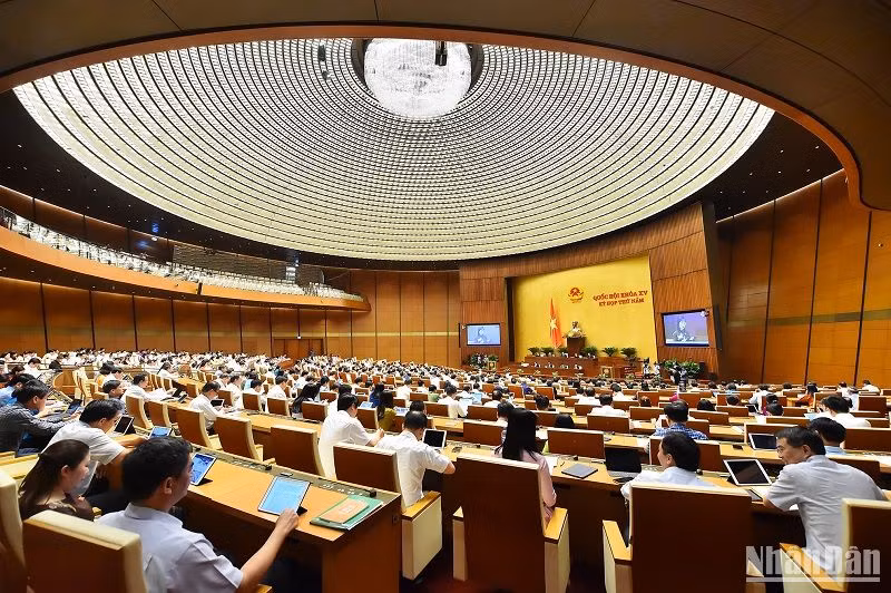 Quang cảnh phiên thảo luận chiều 31/5. (Ảnh: THỦY NGUYÊN)