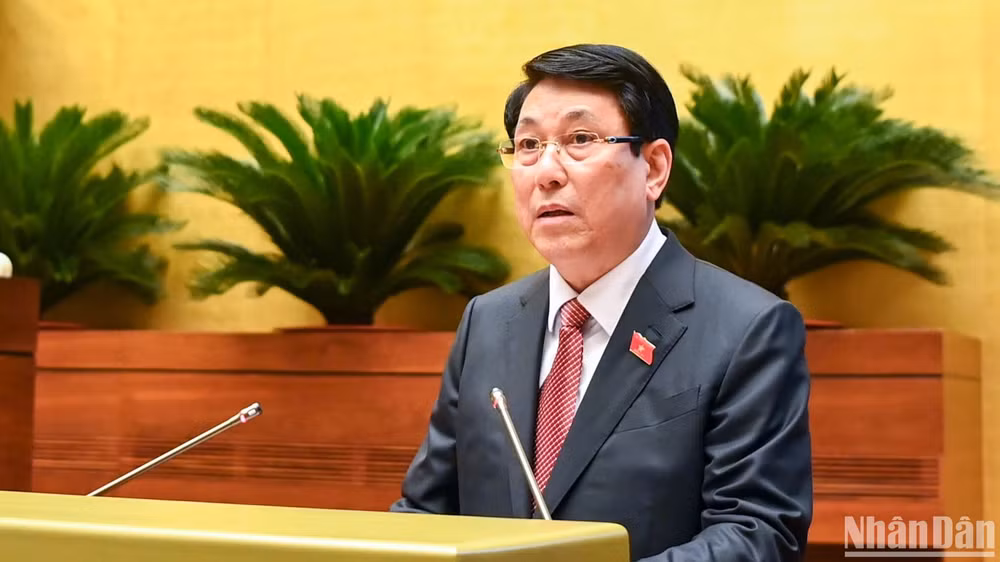 Chủ tịch nước Lương Cường. (Ảnh: THỦY NGUYÊN)