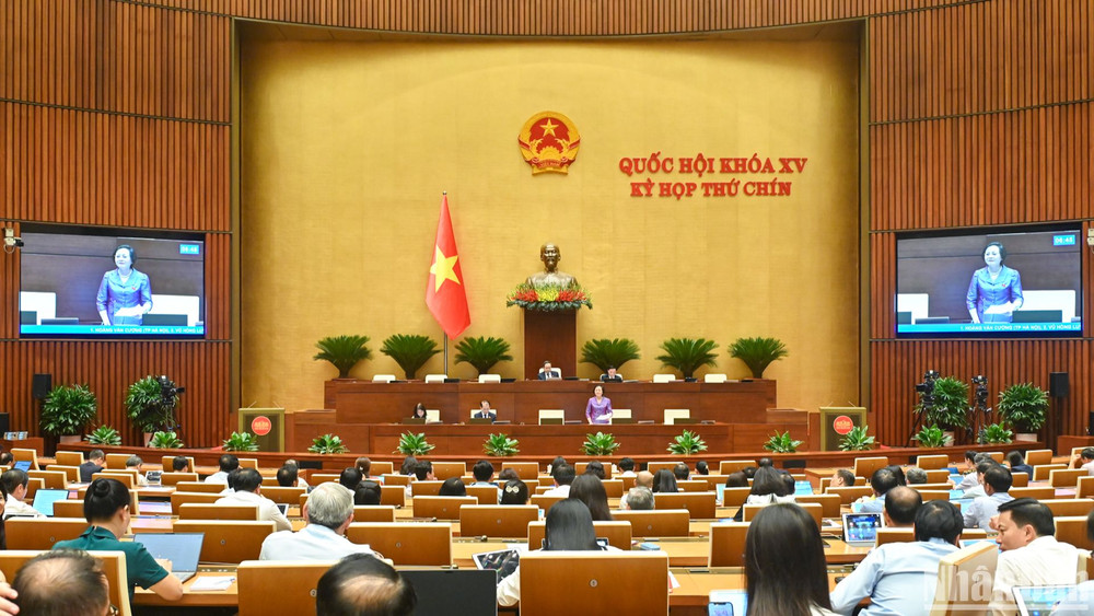 Kỳ họp thứ 9, Quốc hội khóa XV. (Ảnh: THỦY NGUYÊN)
