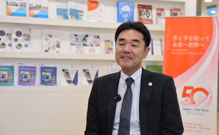 Ông Sugano Yuichi, Trưởng Đại diện Cơ quan Hợp tác quốc tế Nhật Bản (JICA) tại Việt Nam. (Ảnh: TTXVN)