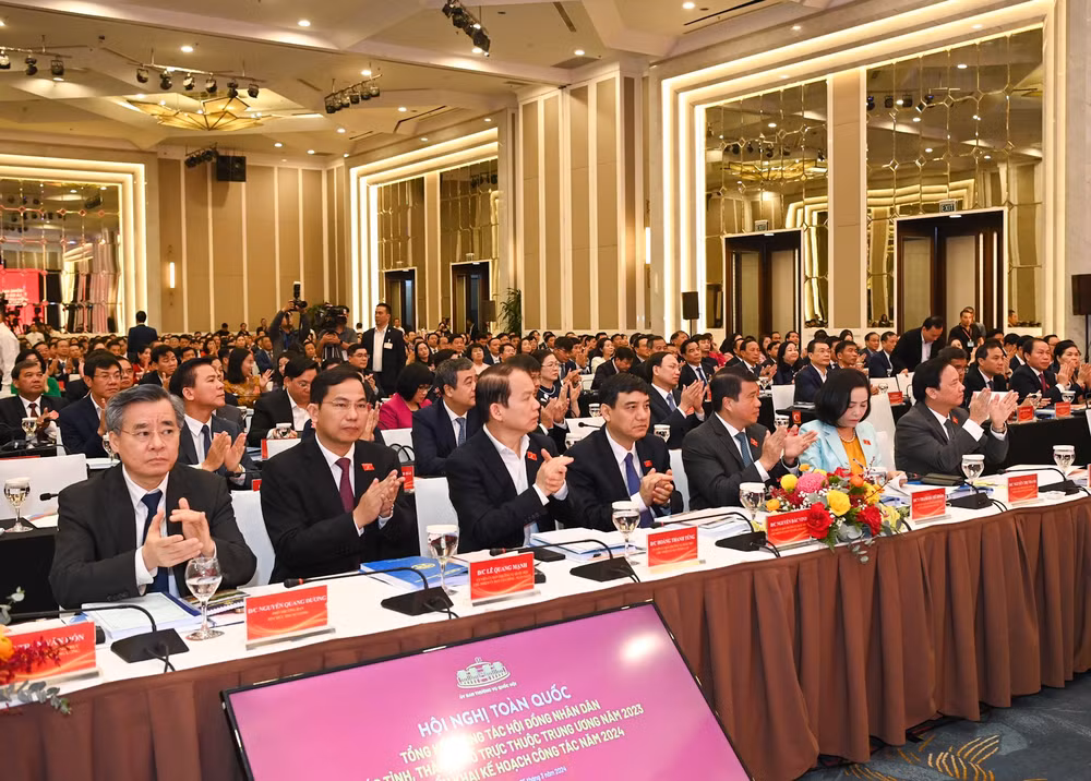 Các đại biểu tham dự hội nghị. (Ảnh: DUY LINH)