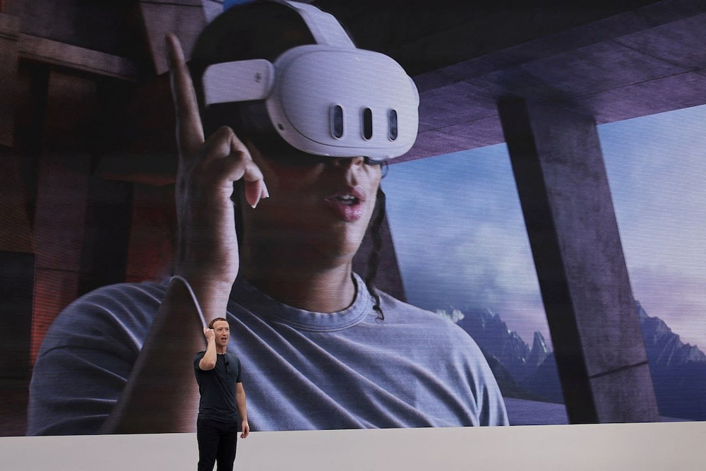 CEO Meta Platforms Mark Zuckerberg phát biểu tại sự kiện Meta Connect ở California, Mỹ, ngày 27/9/2023. (Ảnh: Reuters)