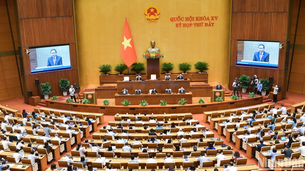 Phiên chất vấn và trả lời chất vấn tại Kỳ họp thứ 7, Quốc hội khóa XV kết thúc sau 2,5 ngày làm việc nghiêm túc, trách nhiệm. (Ảnh: DUY LINH)