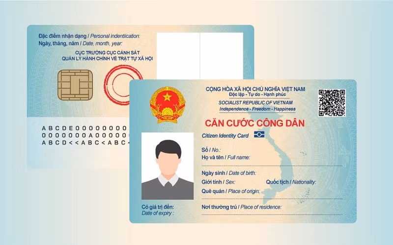 Căn cước công dân gắn chip. (Ảnh minh họa)