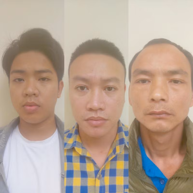 Các bị can. (Ảnh: Công an cung cấp)
