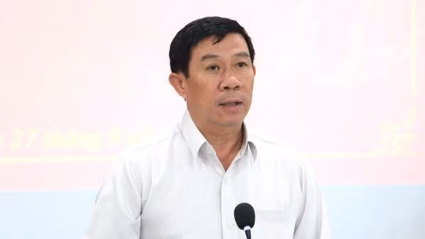 Bí thư Huyện ủy Nhơn Trạch Lê Thành Mỹ.