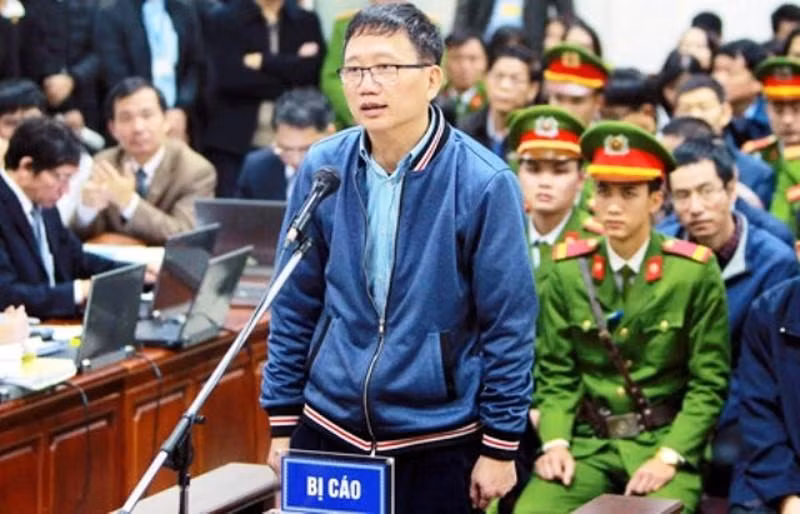 Trịnh Xuân Thanh tại tòa.