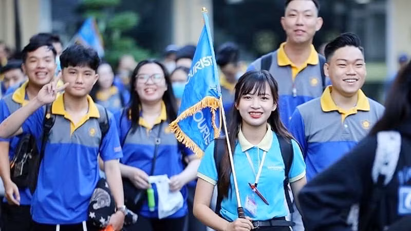 Học viên Trường trung cấp Du lịch và Khách sạn Saigontourist.