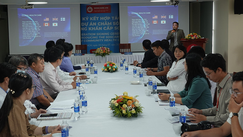 Ban tổ chức thông tin về dự án. 