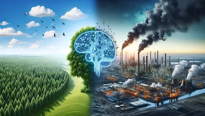 Phát triển AI đặt ra những thách thức nhất định cho môi trường và tài nguyên. (Ảnh minh họa)