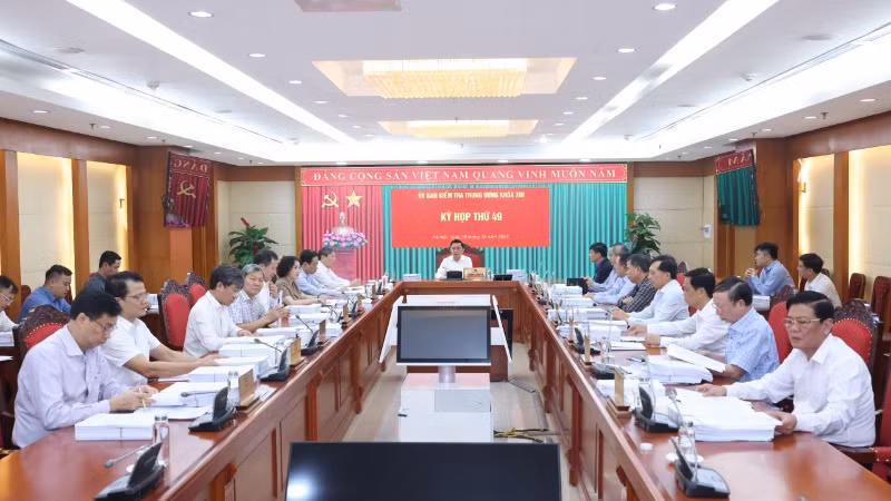 Tại Kỳ họp thứ 49, Ủy ban Kiểm tra Trung ương đã đề nghị cấp có thẩm quyền xem xét thi hành kỷ luật một số tổ chức đảng, đảng viên. (Ảnh: Đăng Khoa)