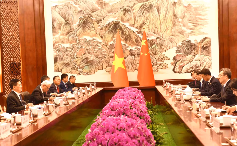 Toàn cảnh cuộc hội đàm.