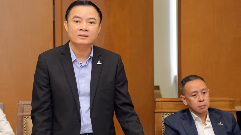 Tổng Giám đốc PVN Lê Ngọc Sơn phát biểu tại buổi lễ.