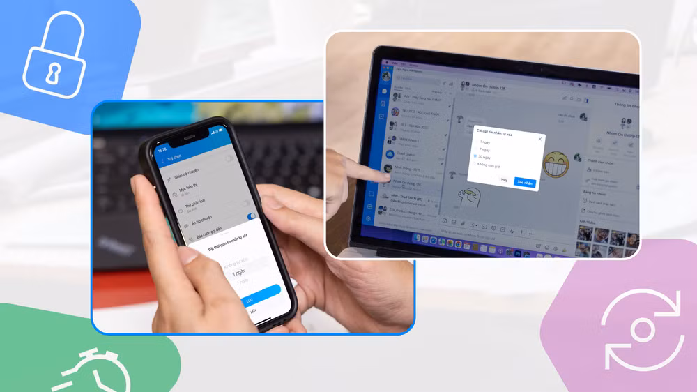 Tính năng Tin nhắn tự xóa trên Zalo giúp người dùng bảo vệ quyền riêng tư tối đa.