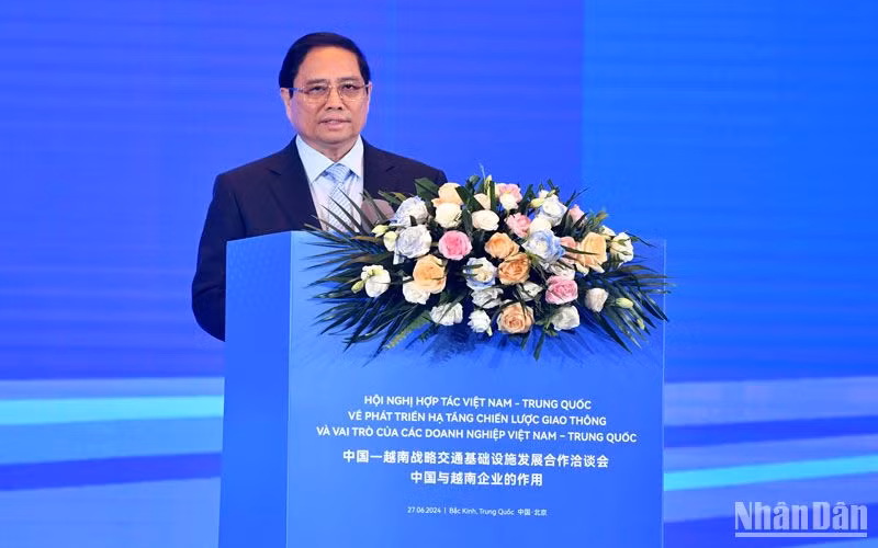 Thủ tướng Phạm Minh Chính phát biểu ý kiến tại Hội nghị.