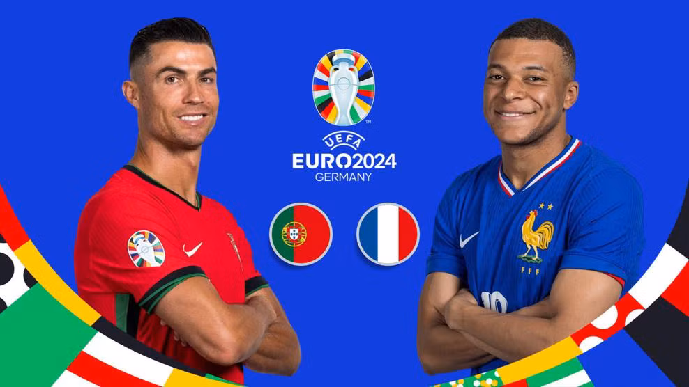Hai cầu thủ Ronaldo và Mbappe.