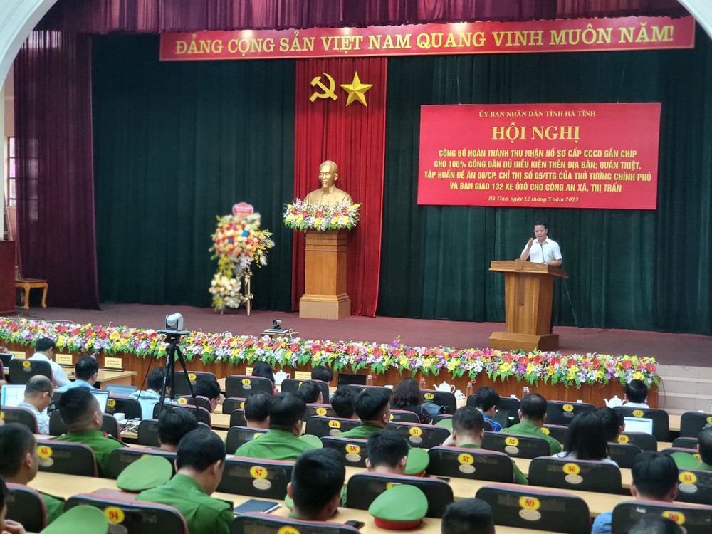 Đại diện lãnh đạo Cục Cảnh sát quản lý hành chính về trật tự xã hội (Bộ Công an) quán triệt Đề án 06/CP, Chỉ thị số 05/TTG của Thủ tướng Chính phủ.