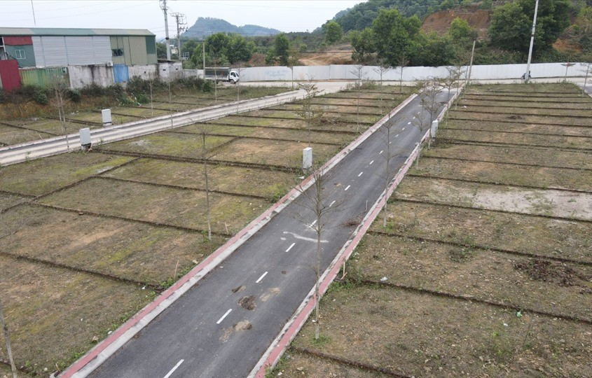 Các thửa đất được chia tách. 