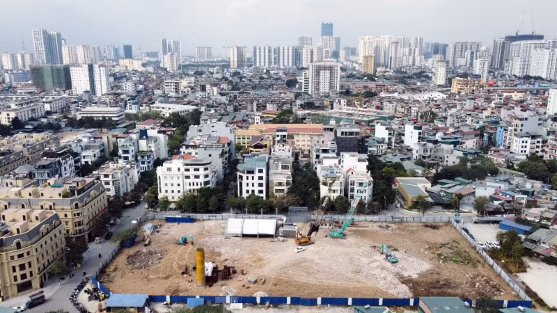 Khu đất xây dựng nhà ở xã hội tại Khu đô thị Hạ Đình. 
