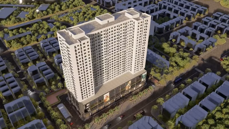 Phối cảnh dự án nhà ở xã hội Hạ Đình. 