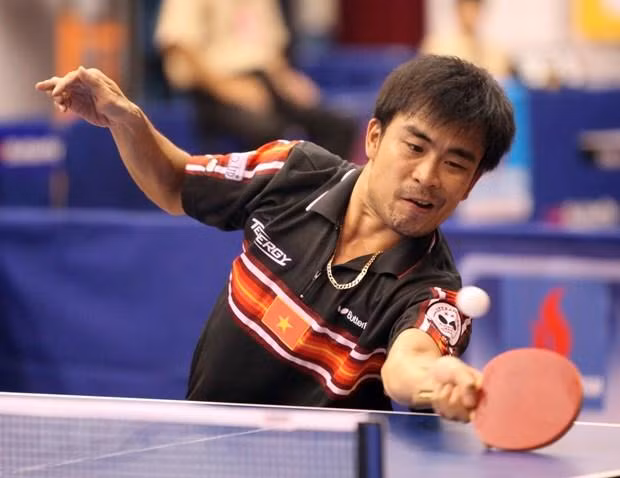 Tay vợt Trần Tuấn Quỳnh của đội tuyển Việt Nam. (Ảnh: TTXVN)