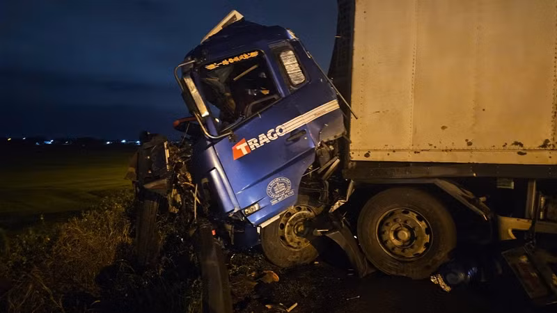 Hiện trường vụ tai nạn.