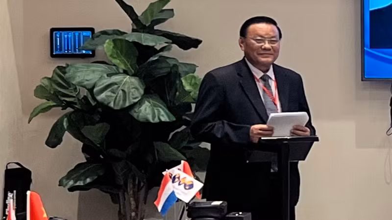 Phó Bí thư Thường trực Tỉnh ủy Lê Kim Toàn phát biểu tại hội thảo. (Ảnh: Trung tâm Xúc tiến đầu tư Bình Định)