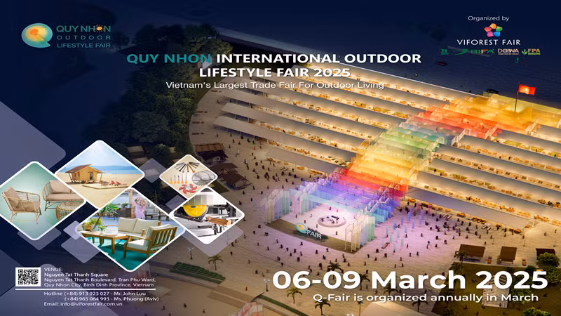 Hội chợ quốc tế hàng phong cách ngoài trời tại Quy Nhơn được tổ chức đầu tháng 3 hằng năm.