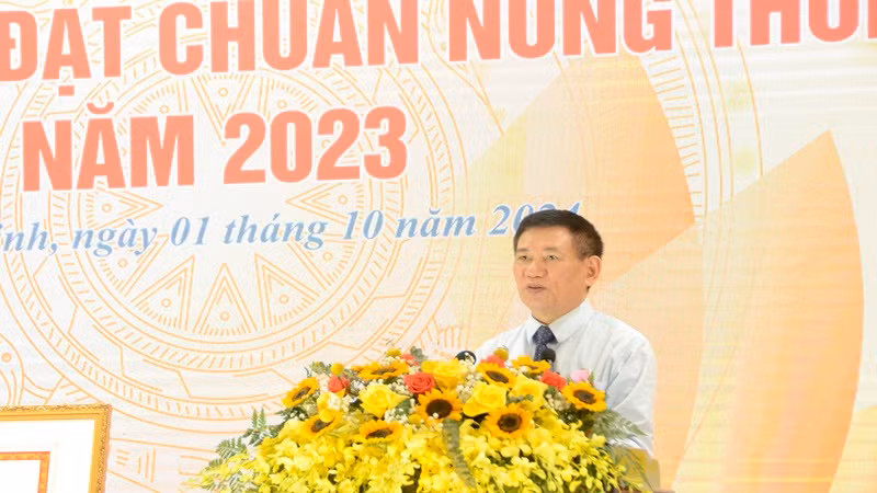 Phó Thủ tướng Chính phủ Hồ Đức Phớc phát biểu tại buổi lễ.