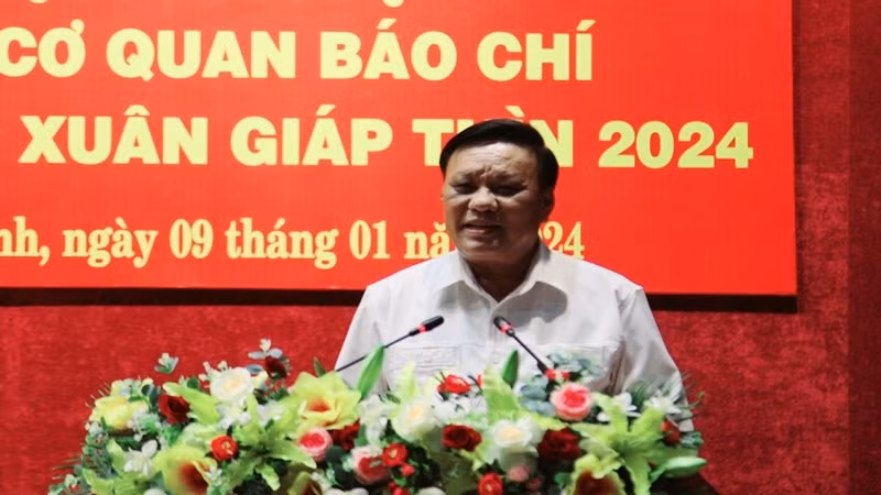 Đồng chí Lê Kim Toàn, Phó Bí thư thường trực Tỉnh ủy, Trưởng đoàn Đại biểu Quốc hội tỉnh mong muốn báo chí đồng hành cùng tỉnh trong việc phát triển kinh tế-xã hội trong thời gian tới.