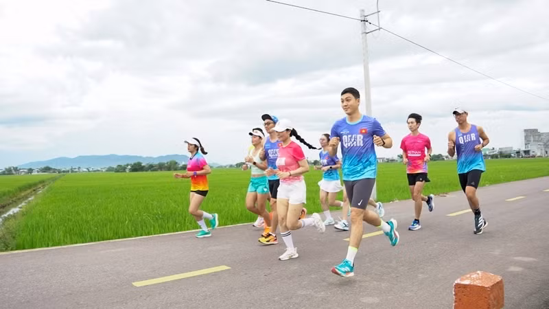 Lộ trình giải chạy sẽ xuyên qua những cung đường rất đẹp của huyện Tuy Phước.