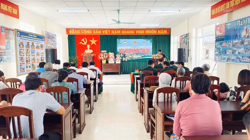 Quang cảnh buổi lễ.