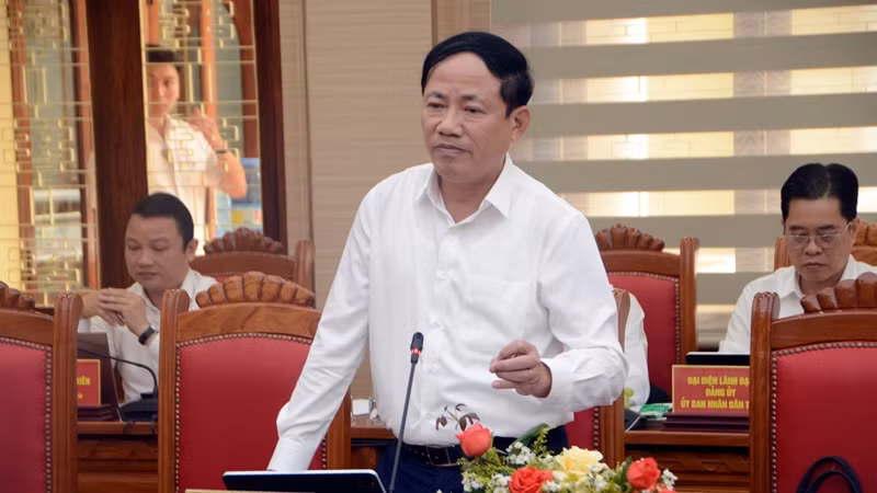 Chủ tịch Ủy ban nhân dân tỉnh Bình Định Phạm Anh Tuấn nêu một số kiến nghị trong việc phát triển kinh tế-xã hội địa phương.