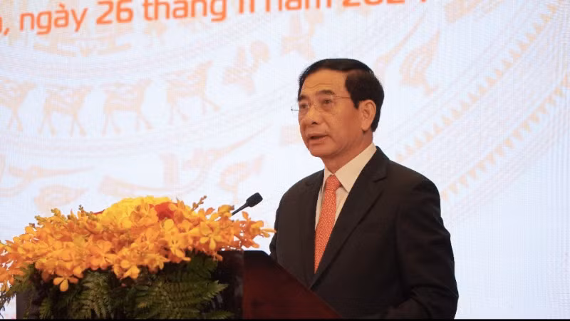 Đại tướng Phan Văn Giang phát biểu ý kiến. (Ảnh: Nguyễn Hiệp)