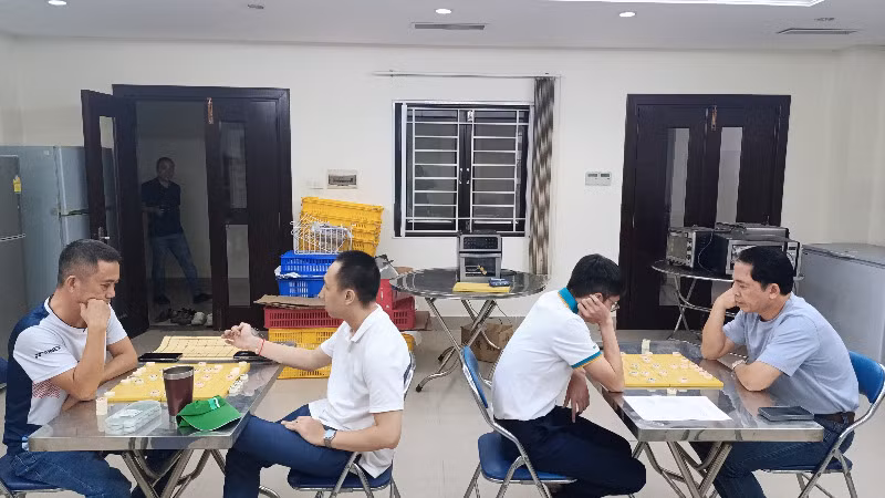 Bộ môn cờ tướng luôn có mặt trong các đợt hội thao. (Ảnh: NGUYỄN HIỆP)