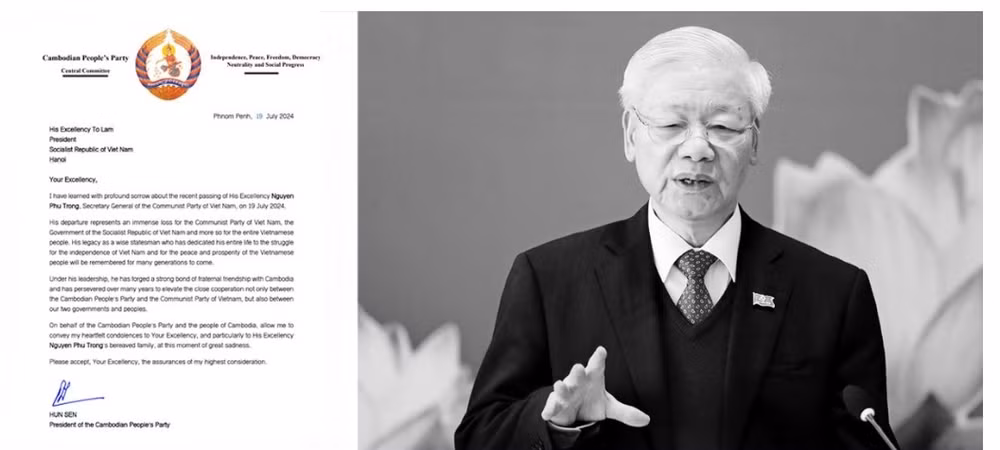 Thư chia buồn của Chủ tịch Đảng Nhân dân Campuchia Samdech Techo Hun Sen gửi Chủ tịch nước Tô Lâm.