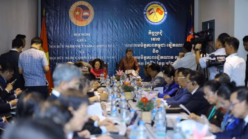 Hội nghị diễn ra tại tỉnh duyên hải phía nam Campuchia (Ảnh: Huy Vũ)