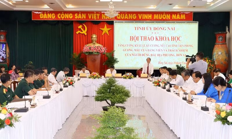 Hội thảo tăng cường kỷ luật, kỷ cương do Tỉnh ủy Đồng Nai tổ chức vào ngày 30/5/2022. (Ảnh minh họa)