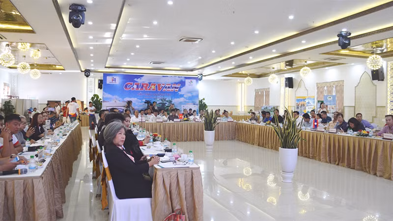 Toàn cảnh hội thảo kết nối du lịch.