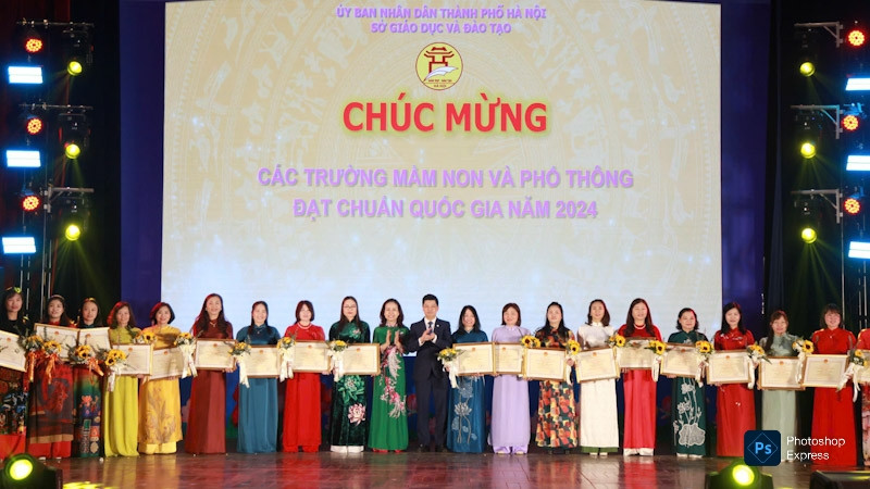Các trường mầm non và phổ thông đạt chuẩn quốc gia năm 2024.