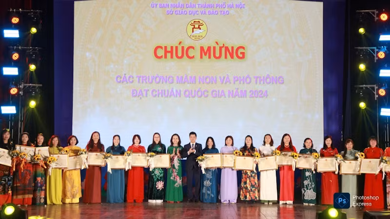 Các trường mầm non và phổ thông đạt chuẩn quốc gia năm 2024.