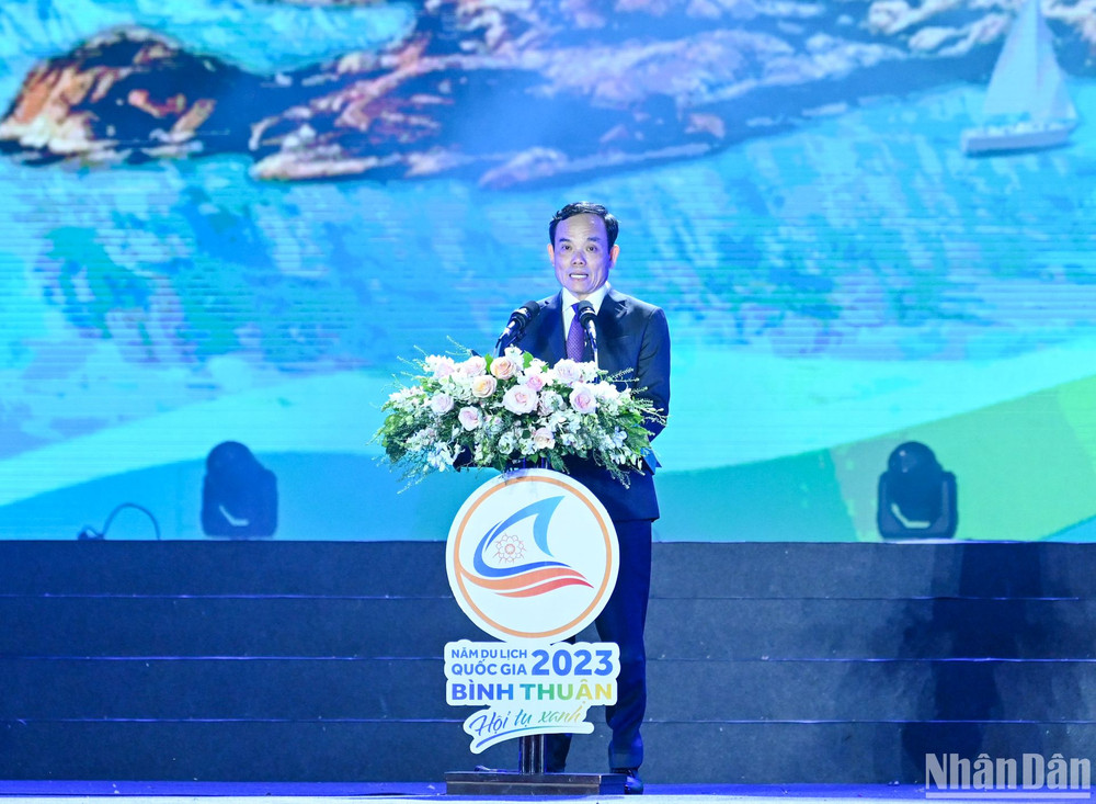 Phó Thủ tướng Chính phủ Trần Lưu Quang phát biểu tại Lễ khai mạc. (Ảnh: DUY LINH)