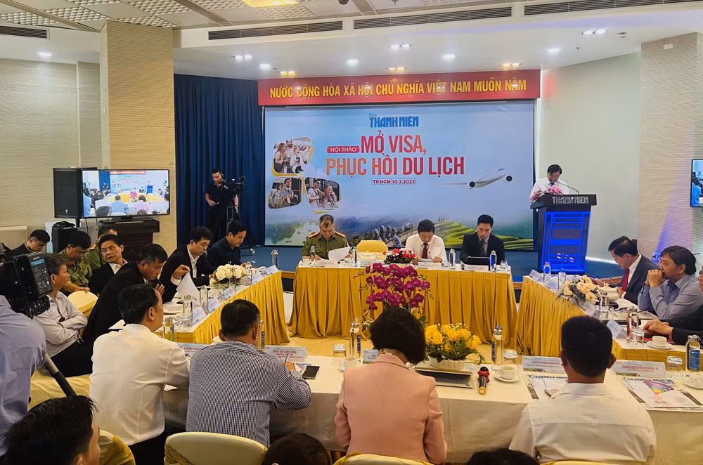 Toàn cảnh Hội thảo “Mở visa, phục hồi du lịch”.