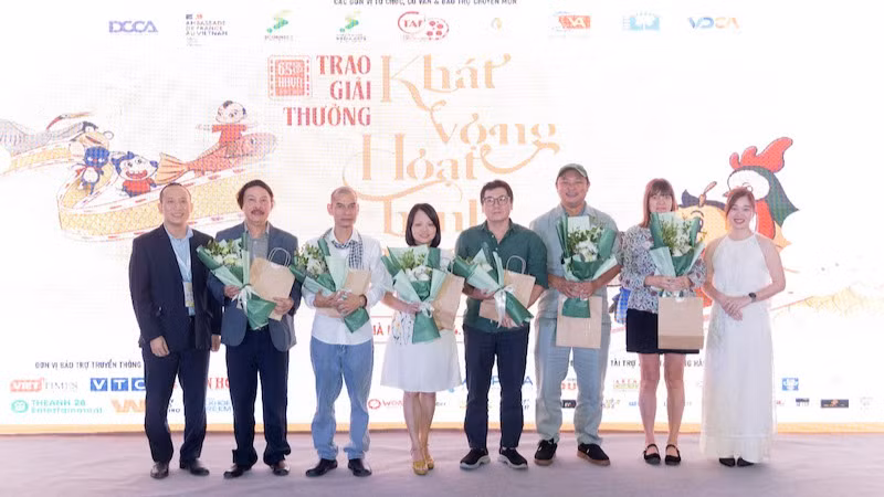 Hội đồng giám khảo giải thưởng Khát vọng Hoạt hình 2024. (ẢNH: BTC)