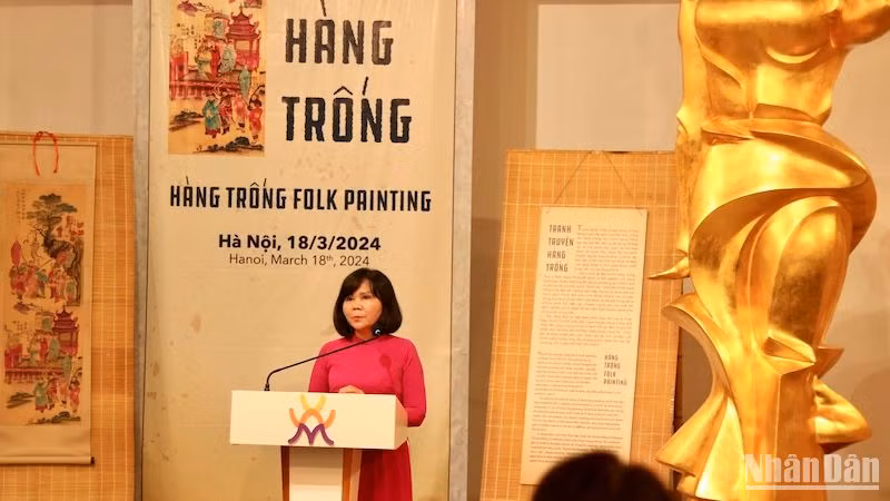 Giám đốc Bảo tàng Phụ nữ Việt Nam Nguyễn Thị Tuyết cho biết triển lãm là một hoạt động ý nghĩa diễn ra trong tháng tôn vinh những người phụ nữ.