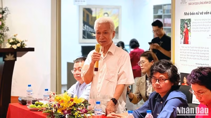 Nhà báo Lê Quốc Trung, nguyên Tổng Giám đốc Thông tấn xã Việt Nam, nguyên Phó Chủ tịch Hội Nhà báo Việt Nam đánh giá cao ý tưởng tổ chức chương trình, bày tỏ kỳ vọng sự kết nối và phát huy của các Liên chi hội trong các hoạt động thiết thực, hướng tới 100 năm Báo chí Cách mạng Việt Nam.