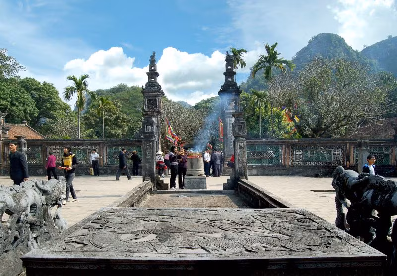 Đền Vua Đinh tại huyện Hoa Lư, tỉnh Ninh Bình. (Ảnh: Sở Du lịch Ninh Bình)