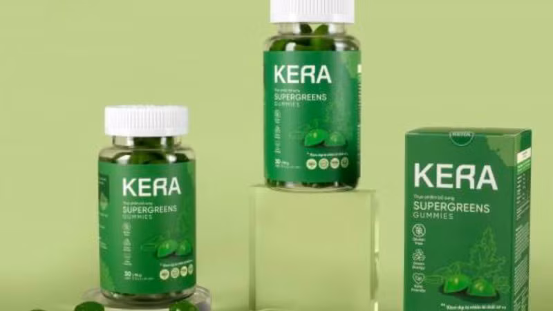 Kẹo rau củ Kera có chứa sorbitol là một chất tạo ngọt với hàm lượng 33,4g/100g nhưng không ghi trên nhãn sản phẩm. (Ảnh: Internet)