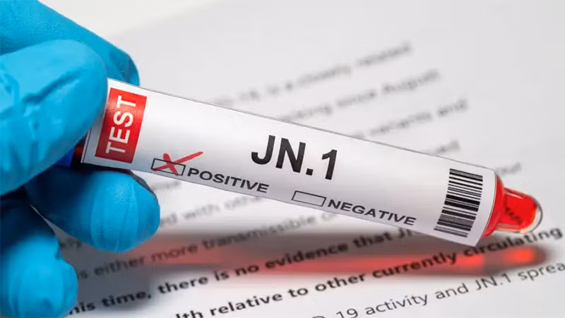 Mẫu xét nghiệm dương tính với biến thể JN.1. (Ảnh: GETTY IMAGES)
