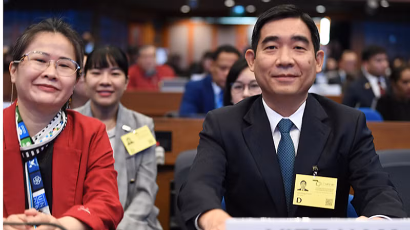 Đoàn Việt Nam do Đại sứ Việt Nam tại Thái Lan làm Trưởng đoàn tại Diễn đàn. Ảnh: Xuân Sơn